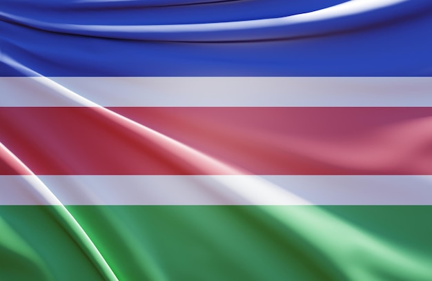 Una bandiera della Repubblica della Namibia