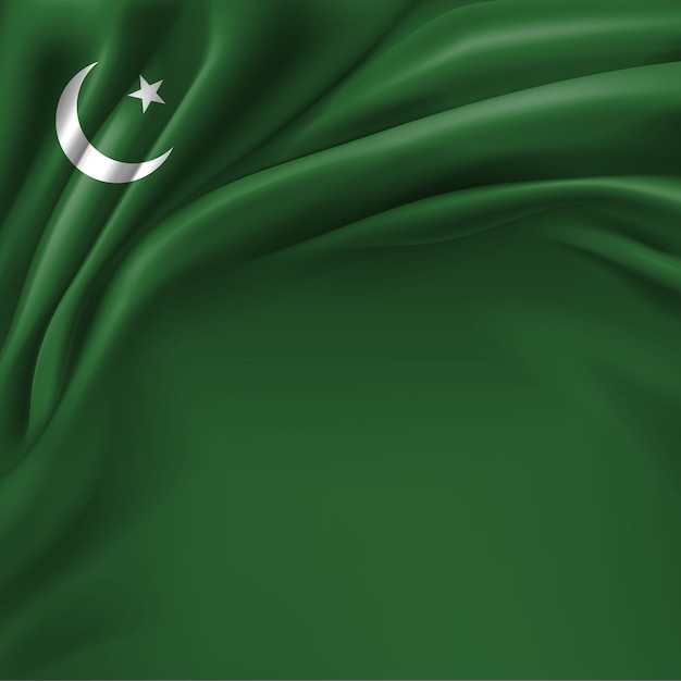Una bandiera verde con sopra una stella