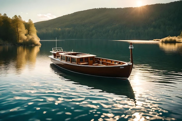 una barca nel lago