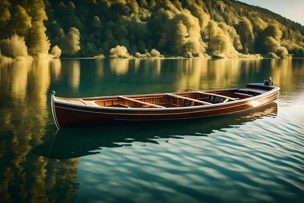 una barca nel lago