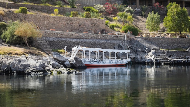 Una barca sul fiume Nilo in Egitto