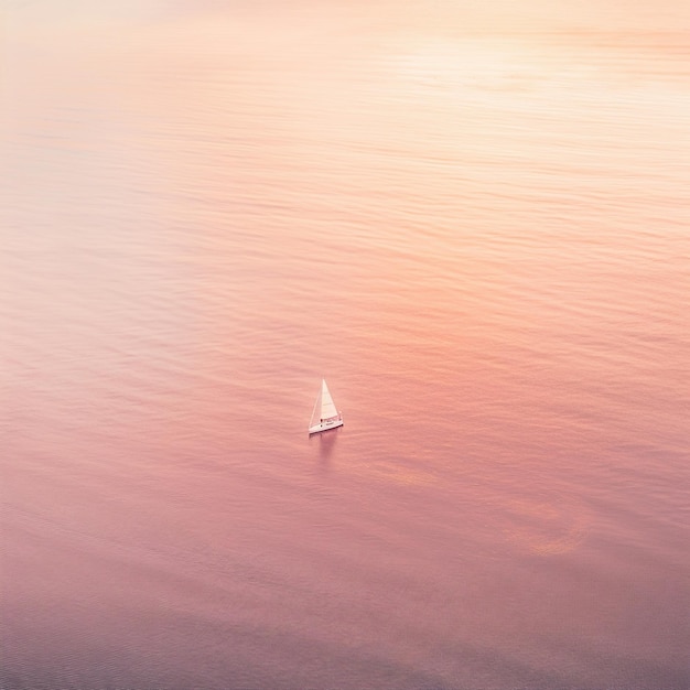 Una barca tranquilla sul lago