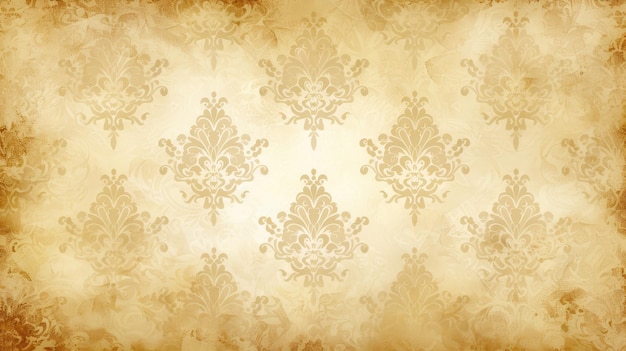 una bella carta da parati con fiori d'oro e foglie d'oro