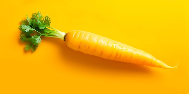 Una bella consistenza di carota arancione fresca con gocce d'acqua sullo sfondo vegetale un'alimentazione sana con ingredienti alimentari biologici