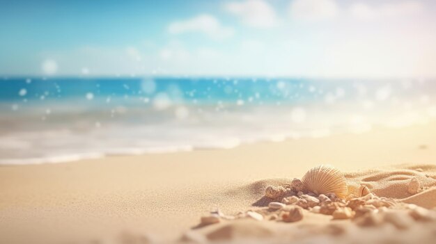 Una bella e pulita spiaggia in riva al mare