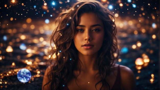 Una bella ragazza in mezzo ai misteri cosmici