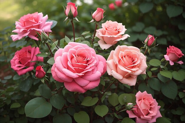 Una bella rosa in natura