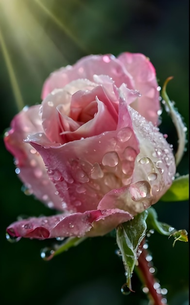 Una bella rosa in studio.