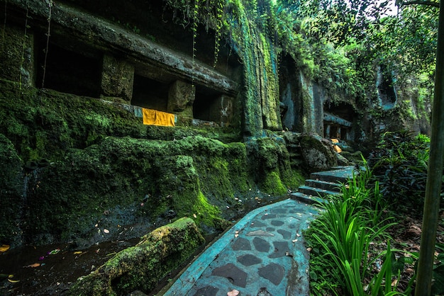 Una bella vista del tempio di Gunung Kawi situato a Bali Indonesia