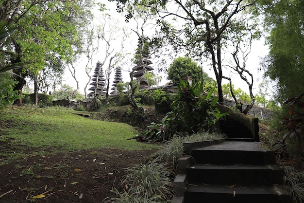 Una bella vista del tempio di Taman Ayun situato a Bali Indonesia