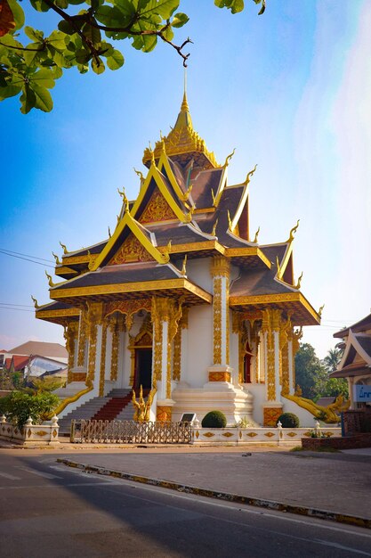 Una bella vista panoramica della città di Vientiane in Laos