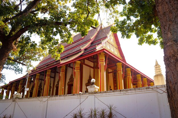 Una bella vista panoramica della città di Vientiane in Laos