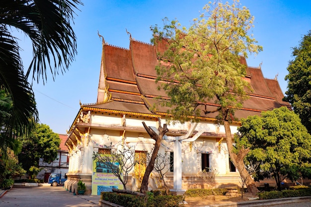 Una bella vista panoramica della città di Vientiane in Laos