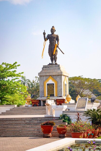 Una bella vista panoramica della città di Vientiane in Laos