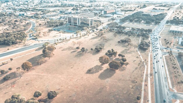 Una bella vista panoramica di Brasilia, capitale del Brasile