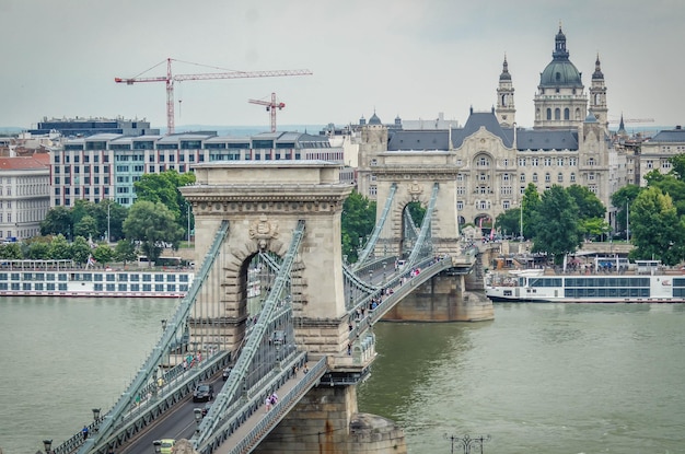 Una bella vista panoramica di Budapest in Ungheria