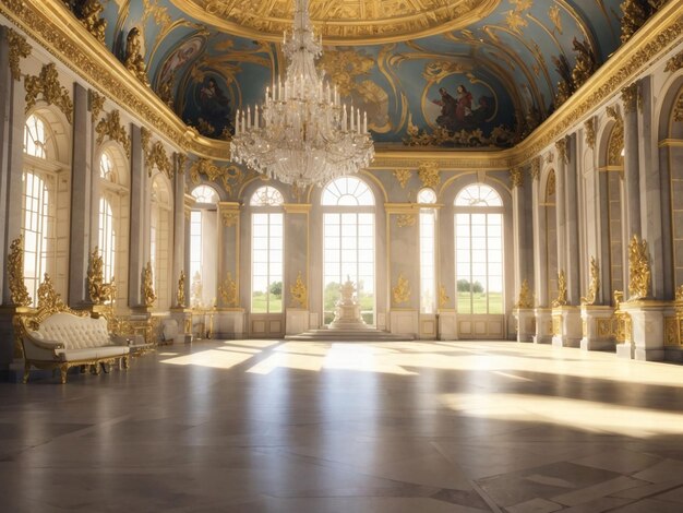Una bellissima illustrazione del Palazzo di Versailles