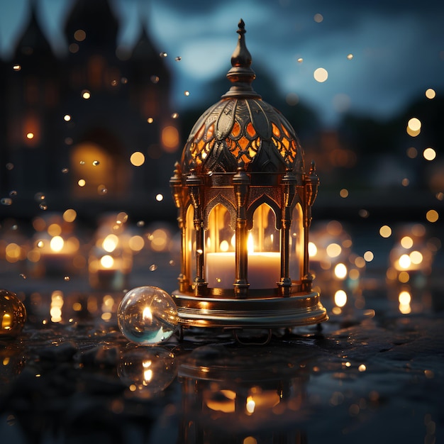 Una bellissima lanterna islamica per il compleanno del profeta Muhammad SAW