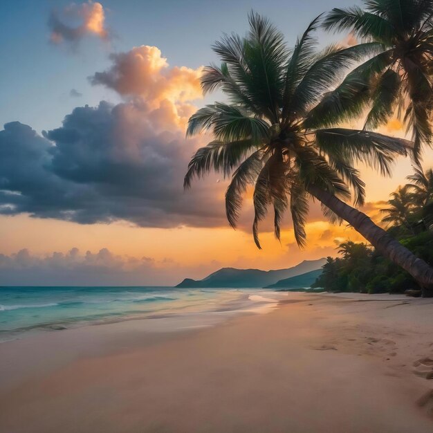 Una bellissima spiaggia tropicale.