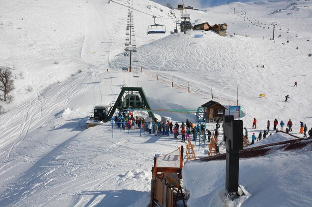 Una bellissima vista del Cerro Catedral situato a Bariloche Argentina