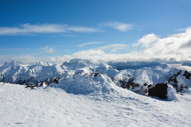 Una bellissima vista del Cerro Catedral situato a Bariloche Argentina