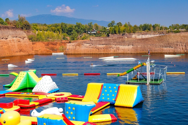 Una bellissima vista del Grand Canyon Water Park situato a Chiang Mai Thailandia