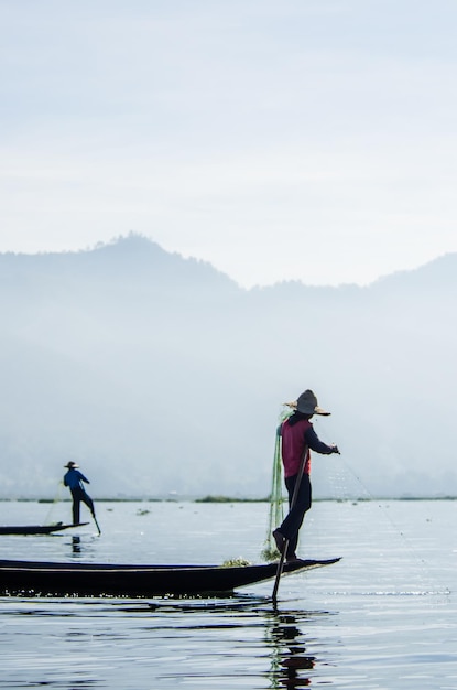 Una bellissima vista del Lago Inle Myanmar