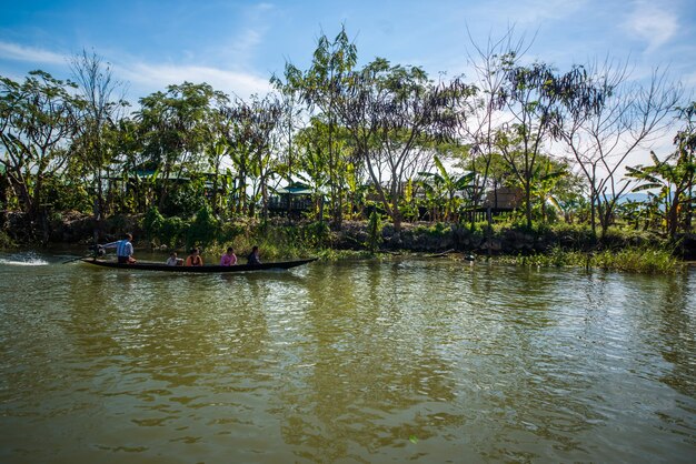 Una bellissima vista del Lago Inle Myanmar