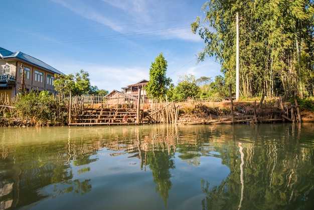 Una bellissima vista del Lago Inle Myanmar