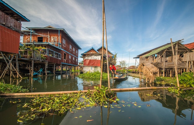 Una bellissima vista del Lago Inle Myanmar