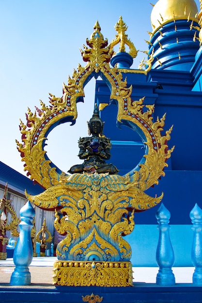 Una bellissima vista del Tempio Blu situato a Chiang Rai Thailandia