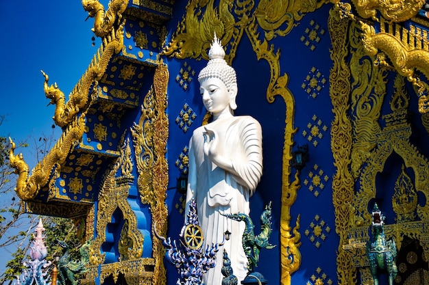 Una bellissima vista del Tempio Blu situato a Chiang Rai Thialand