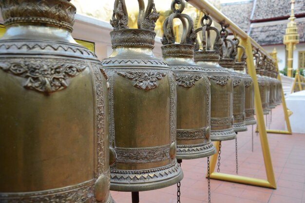 Una bellissima vista del tempio buddista situato a Chiang Mai Thailandia