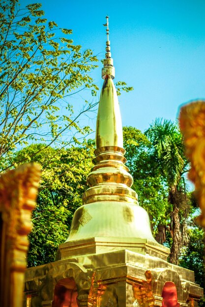 Una bellissima vista del tempio buddista situato a Chiang Mai Thailandia