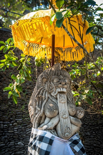 Una bellissima vista del tempio di Pura Tirta Empul situato a Bali Indonesia