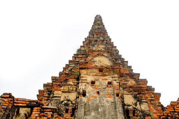 Una bellissima vista del tempio Wat Chaiwatthanaram situato ad Ayutthaya in Thailandia