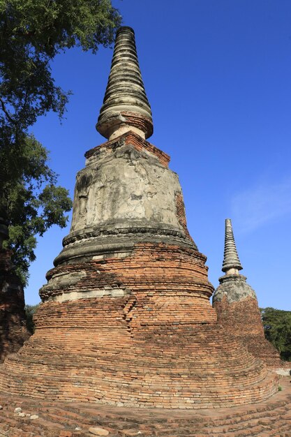 Una bellissima vista del tempio Wat Si Sanphet situato ad Ayutthaya in Thailandia