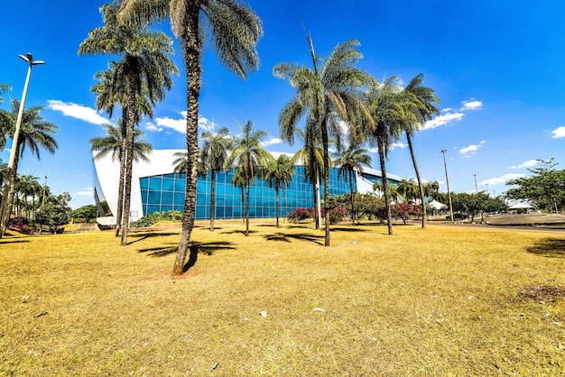 Una bellissima vista dell'Ulysses Guimaraes Convention Center situato a Brasilia, Brasile