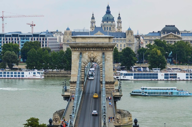 Una bellissima vista della città di Budapest situata in Ungheria