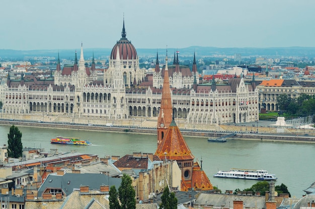 Una bellissima vista della città di Budapest situata in Ungheria