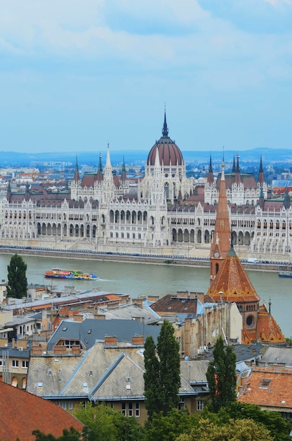 Una bellissima vista della città di Budapest situata in Ungheria