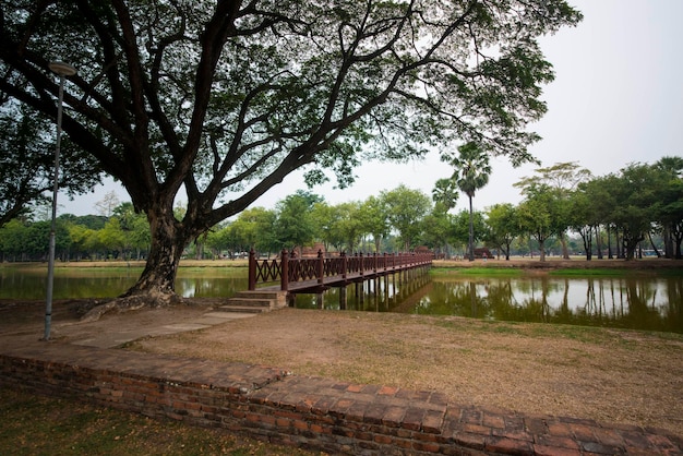 Una bellissima vista di Sukhothai in Thailandia