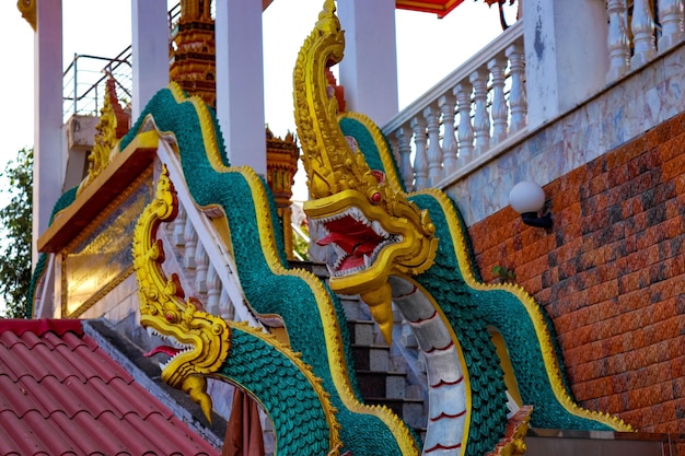 Una bellissima vista panoramica della città di Nong Khai in Thailandia