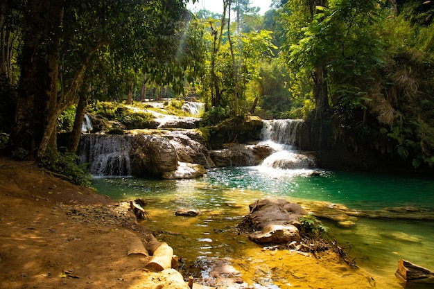 Una bellissima vista panoramica della città di Vientiane situata in Laos