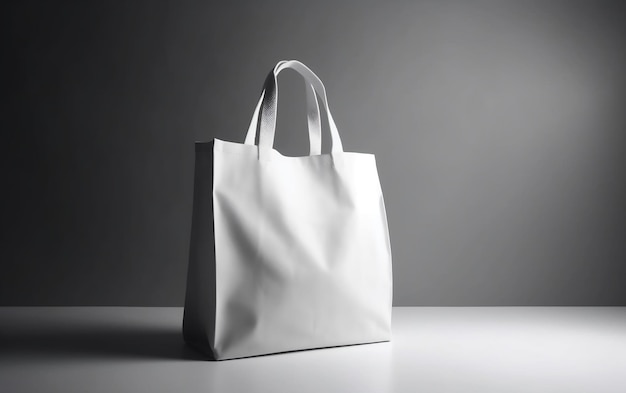 Una borsa bianca con una cinghia che dice "la borsa è bianca"