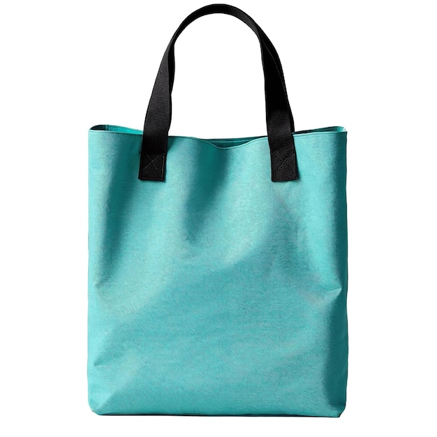 Una borsa di Tote blu alla moda