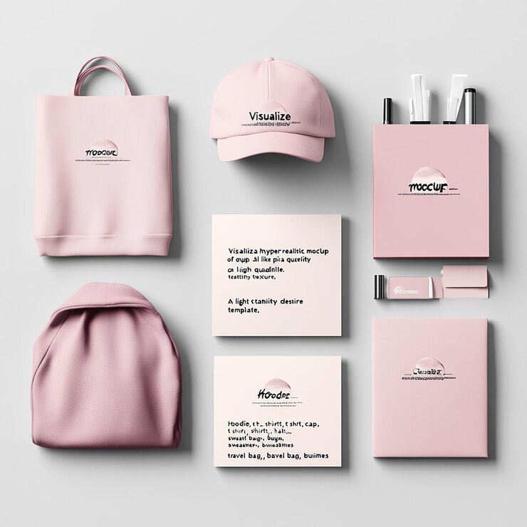 Foto una borsa rosa con il nome brea su di essa