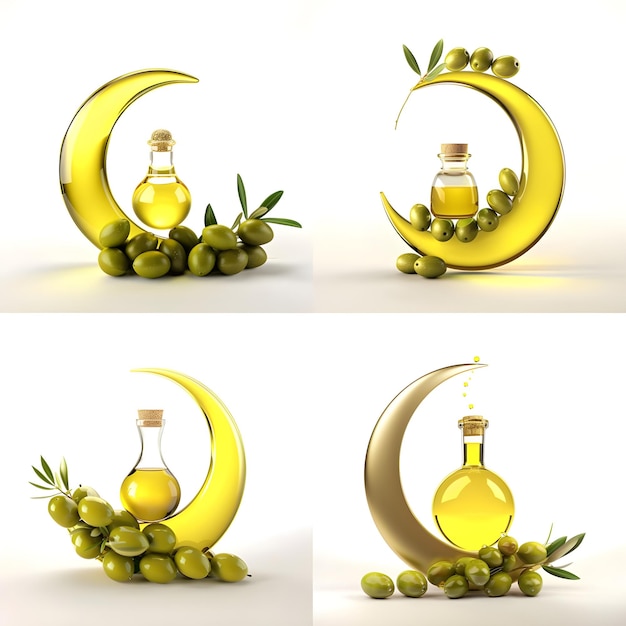 Una bottiglia di olio d'oliva si trova di fronte a un grappolo di uva