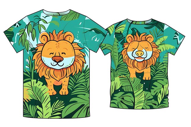 una camicia con un leone che dice leone
