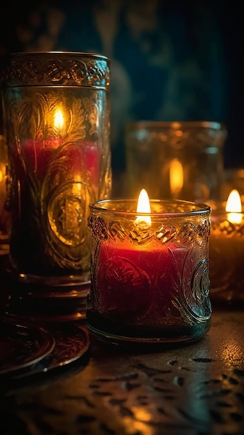 Una candela con sopra la parola "candela".